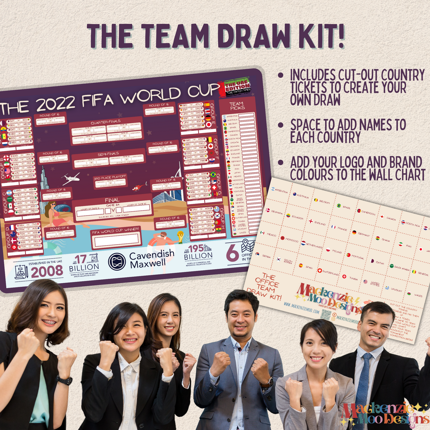 Corporate Branded FIFA World Cup Wall Charts