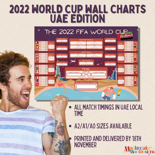 FIFA World Cup Wall Chart - The UAE Edition