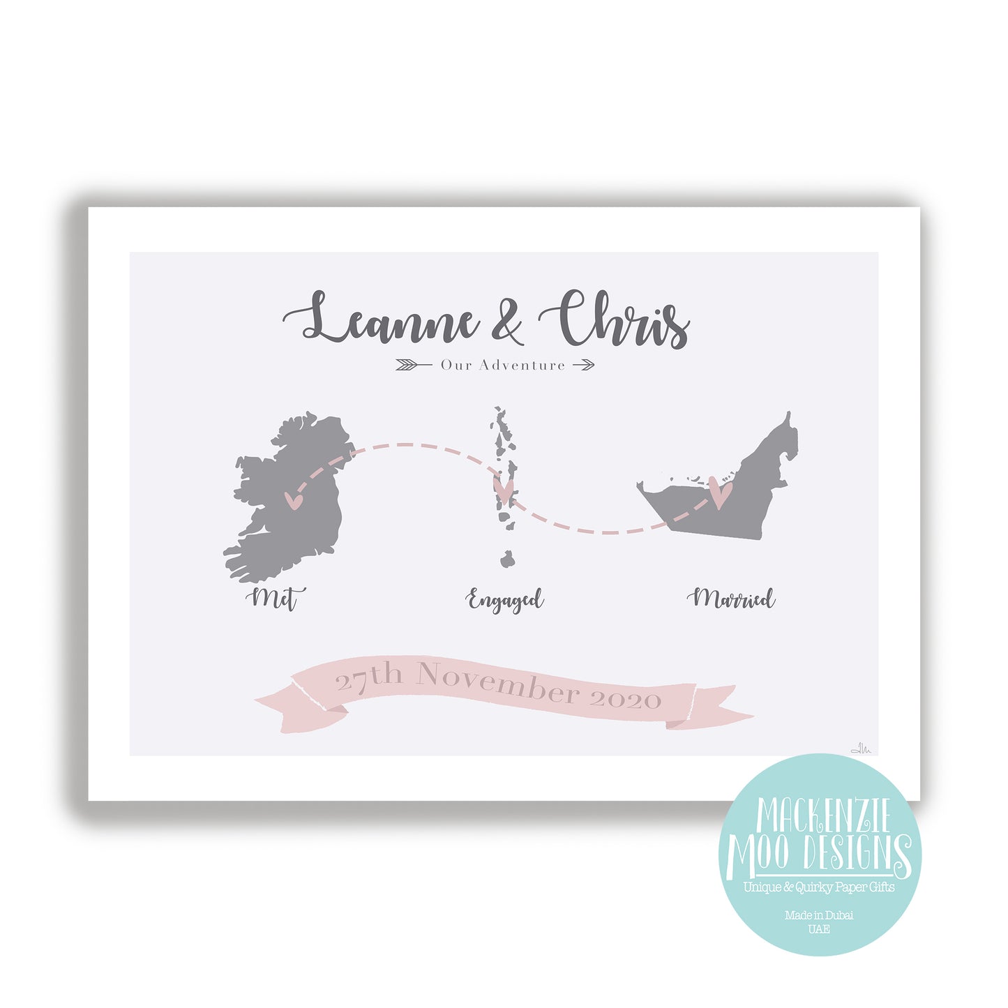 Our Love Locations Country Print